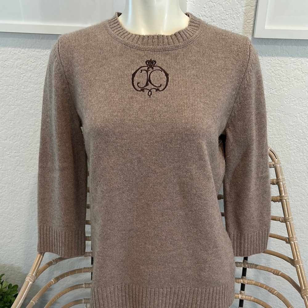 Brown Juicy Couture Sweater with Embroidered Logo xl